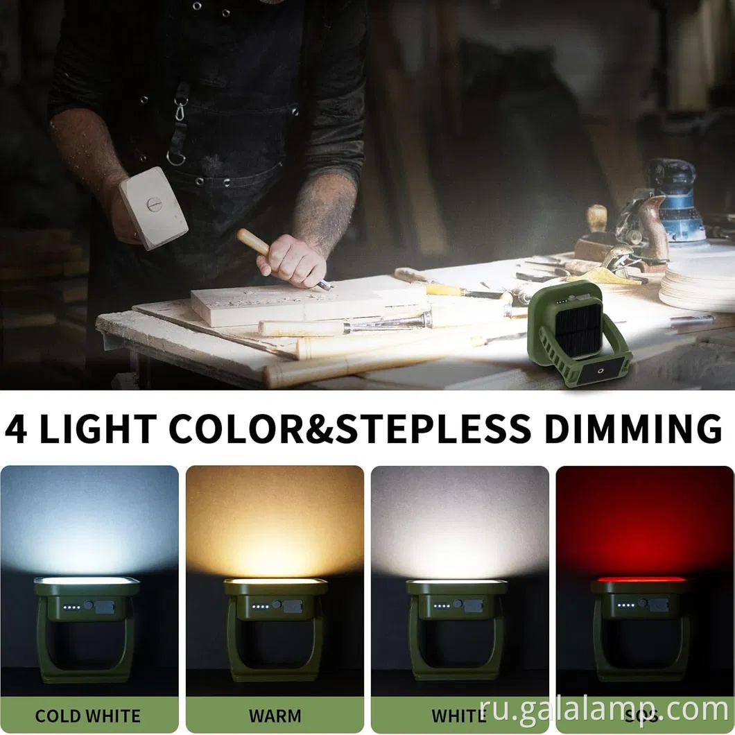 Конечный магнитный перезаряжаемый кемпинг фонарь с силовым банком